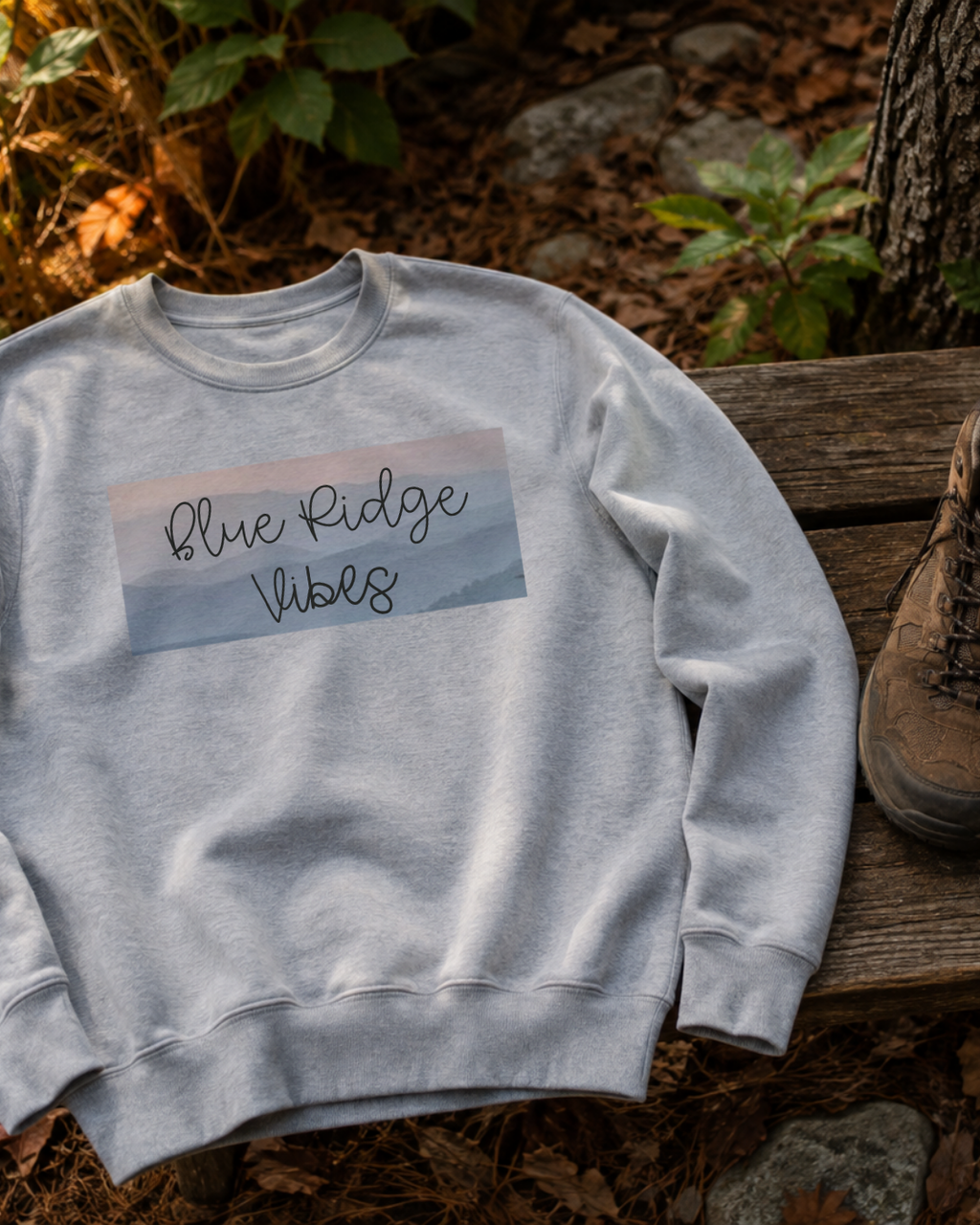 BLUE RIDGE VIBES PINK HAZE SWEATSHIRT