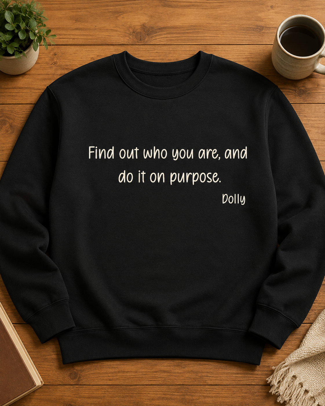 Remembering Dolly Sweatshirt - "Find out who you are, and do it on purpose."