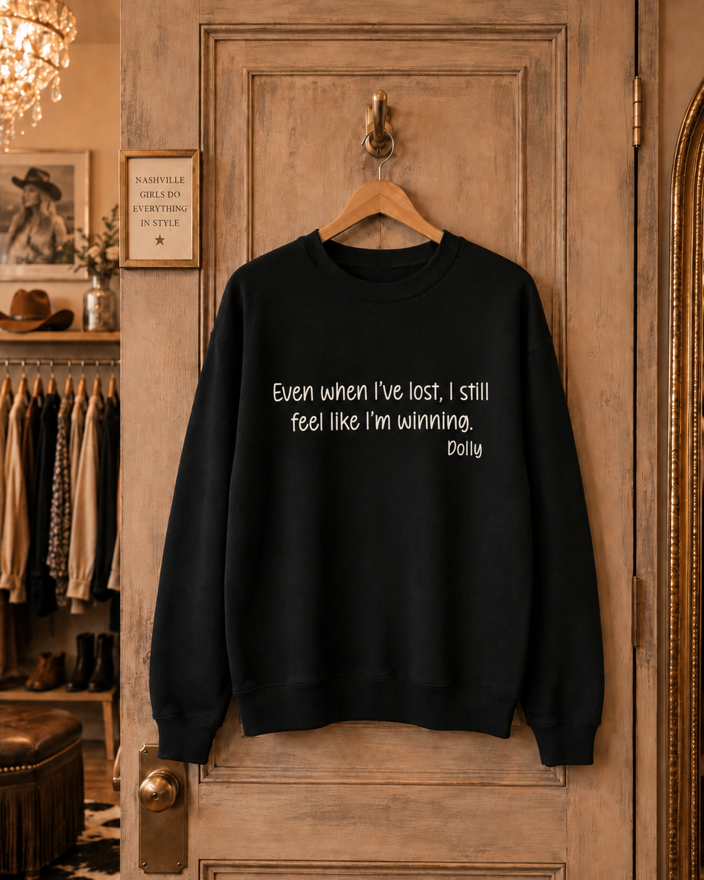 Remembering Dolly Sweatshirt - I work hard at being happy