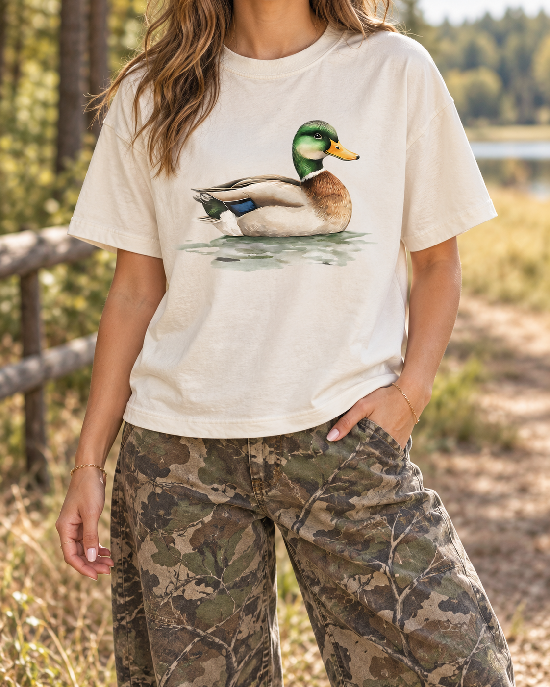 JUST WINGIN' IT CROP TEE 🦆
