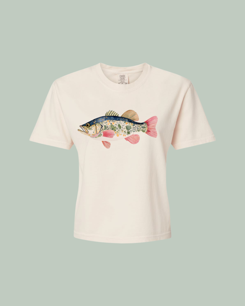 REEL COZY BASS CROP TEE
